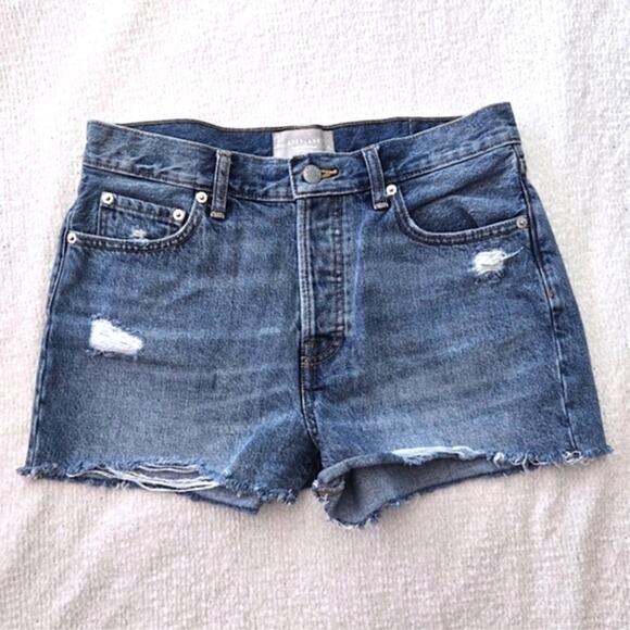 Everlane Denim Shorts Size 28 Blue Coastal Resort Minimalist Summer - Picture 2 of 6